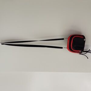 Black and Red Haiku Crossbody Bag